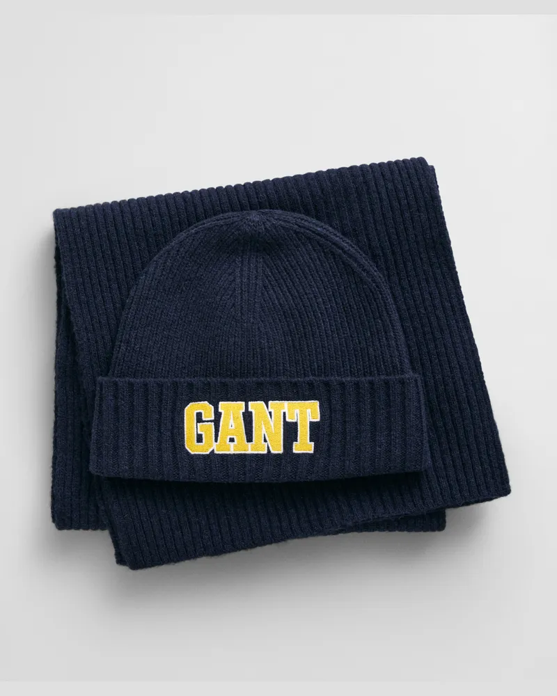 Gant Herren GANT Graphic Beanie und Schal im Geschenkset 