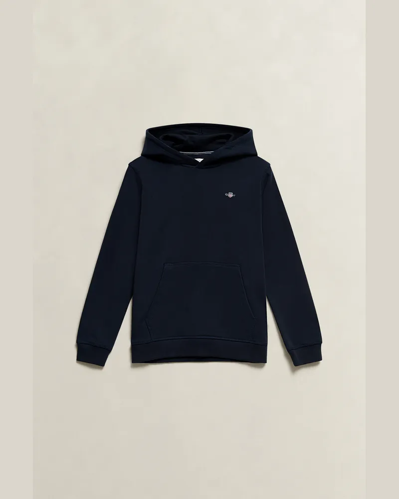 Gant Teenager Shield Hoodie EVENING Blau Evening