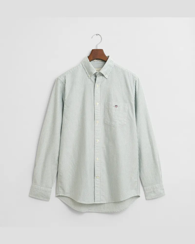 Gant Herren Regular Fit Classic Oxford-Hemd mit Banker-Streifen 