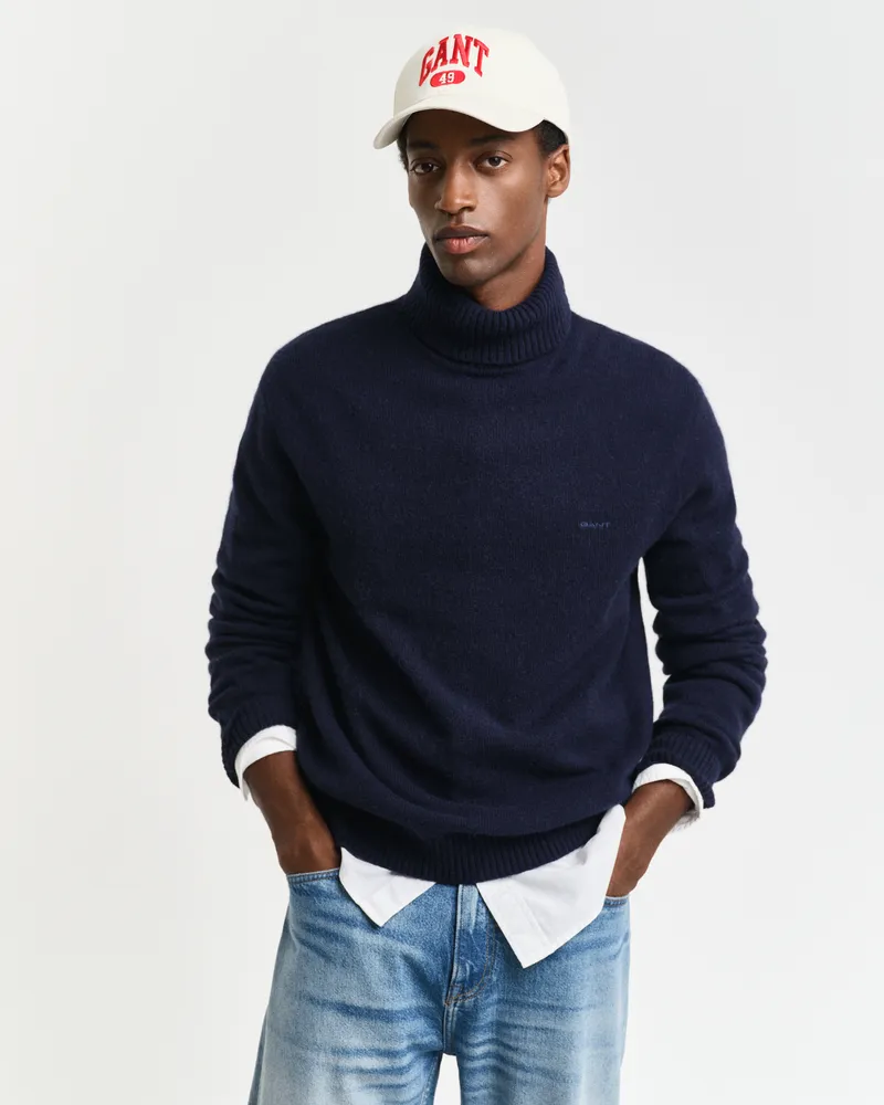 Gant Herren Rollkragenpullover aus Wollgemisch 