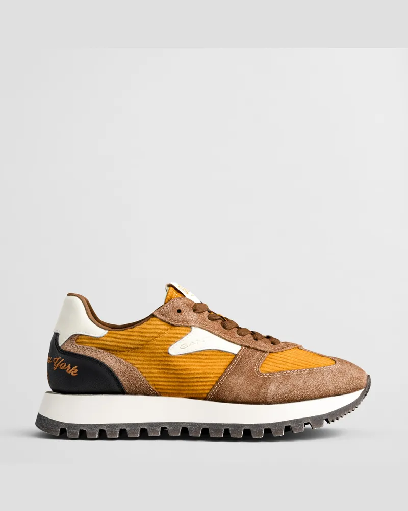 Gant Damen Caffay Sneaker aus Cord und Veloursleder 