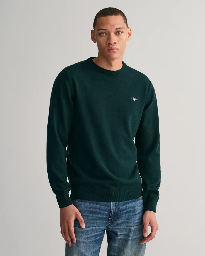 Gant Herren Superfine Lambswool Rundhalspullover 