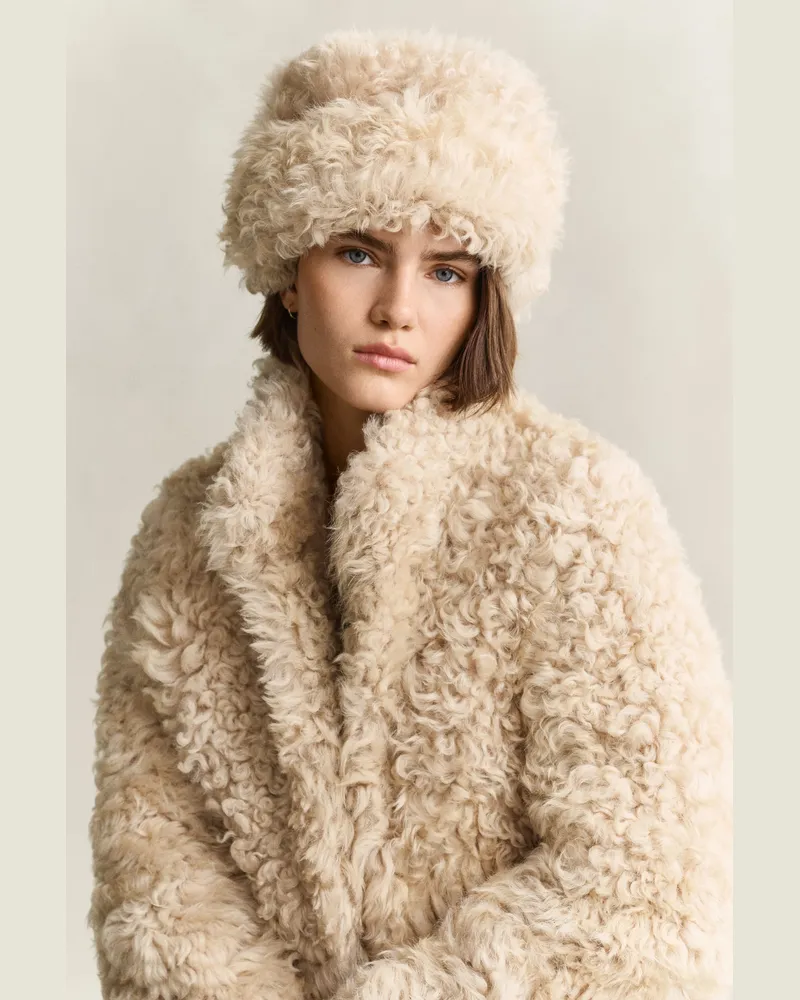 Gant Damen Shearling Hut CARAMEL Braun Caramel