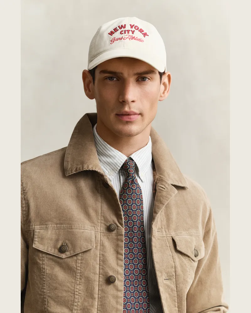 Gant Herren Graphic Cap aus Baumwolltwill CREAM Cream