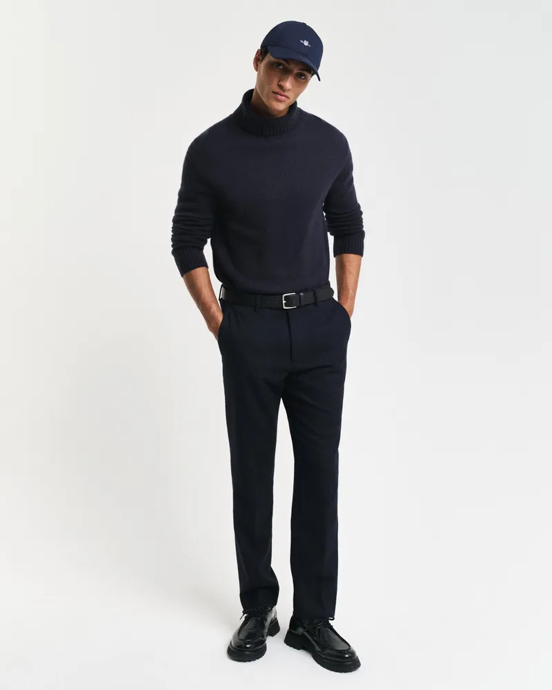 Gant Herren Slim Fit Herringbone Anzughose 