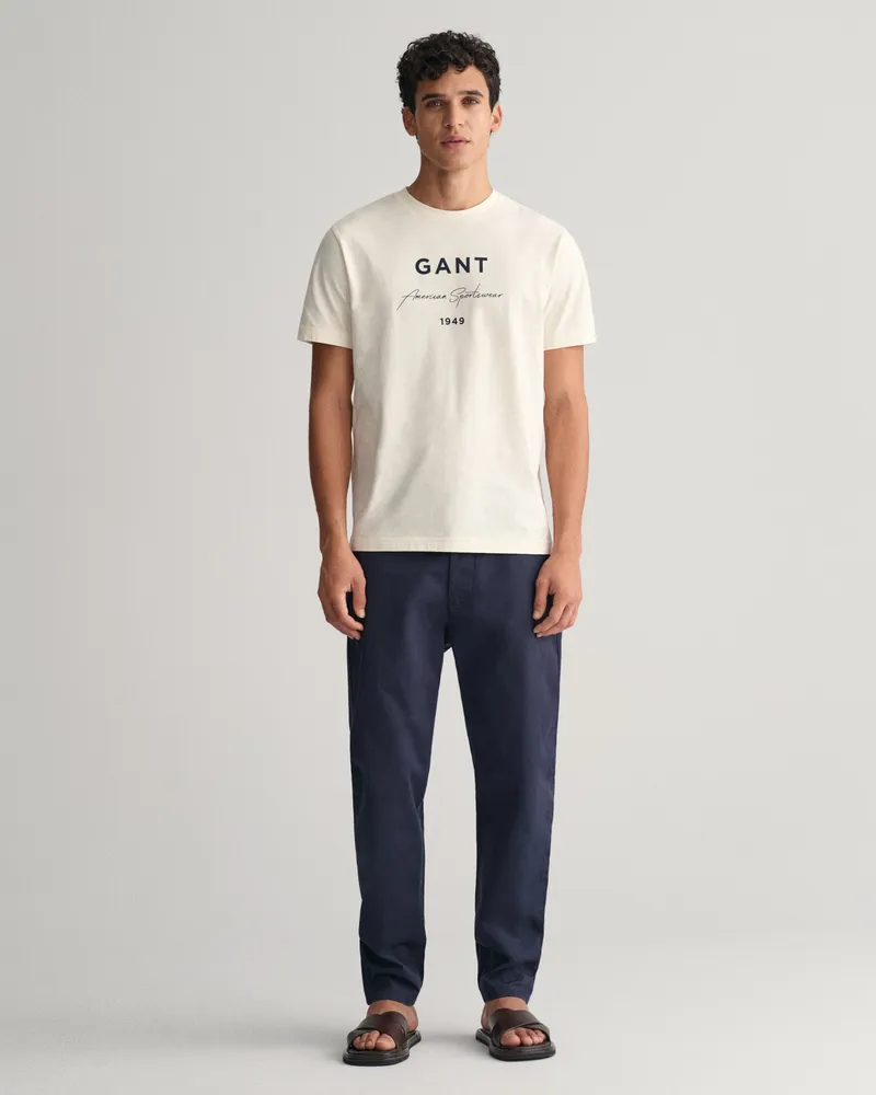 Gant Herren Schmal zulaufende Twill Chinohose