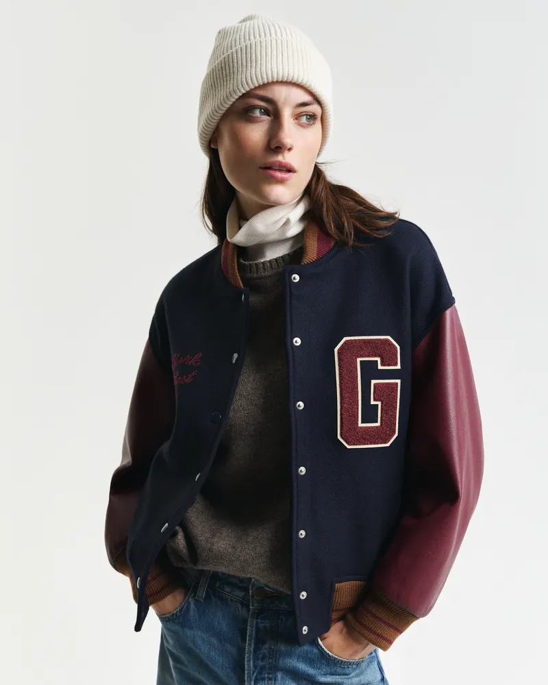 Gant Damen Gerippte Beanie aus Wolle 
