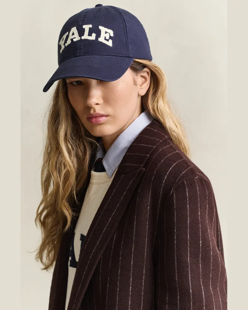 Gant Damen Gant x Yale Cap aus Baumwolltwill MARINE Marine