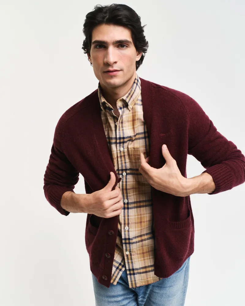 Gant Herren Strickjacke aus Wollgemisch 