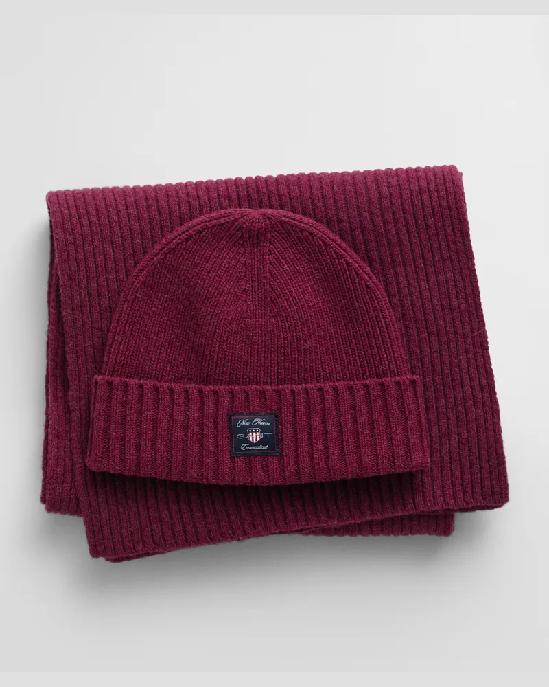 Gant Teens Teens Beanie und Schal aus Wolle im Geschenkset 