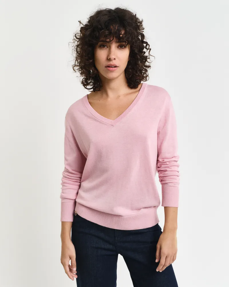 Gant Damen Feinstrick V-Neck Pullover 