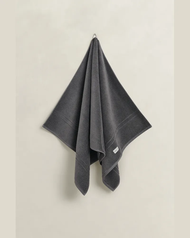 Gant Wohnaccessoires Premium Handtuch 70 x 140 ANCHOR Grau Anchor