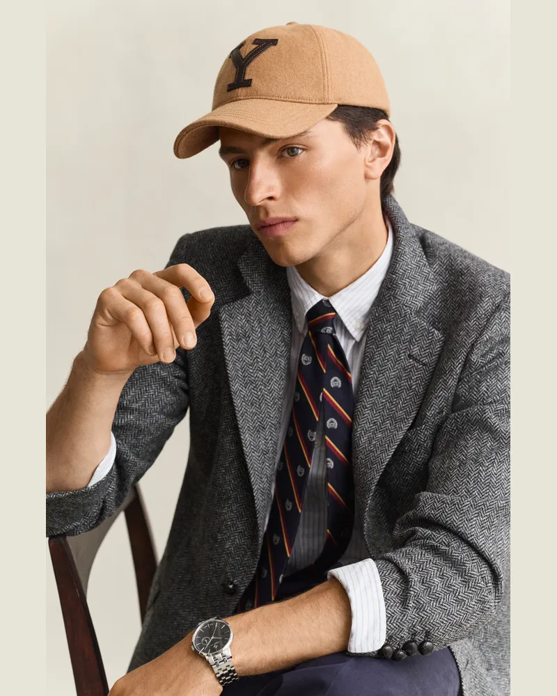 Gant Herren Gant x Yale Melton Cap CARAMEL Braun Caramel