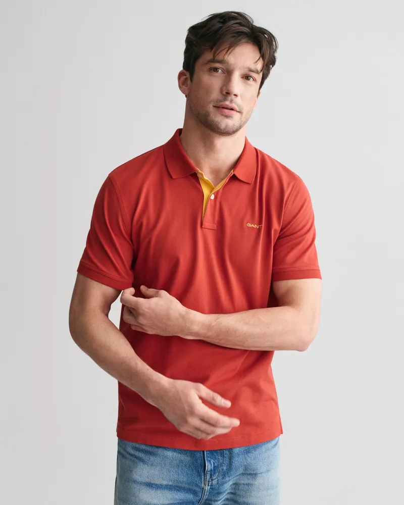 Gant Herren Kontrast Piqué Poloshirt 