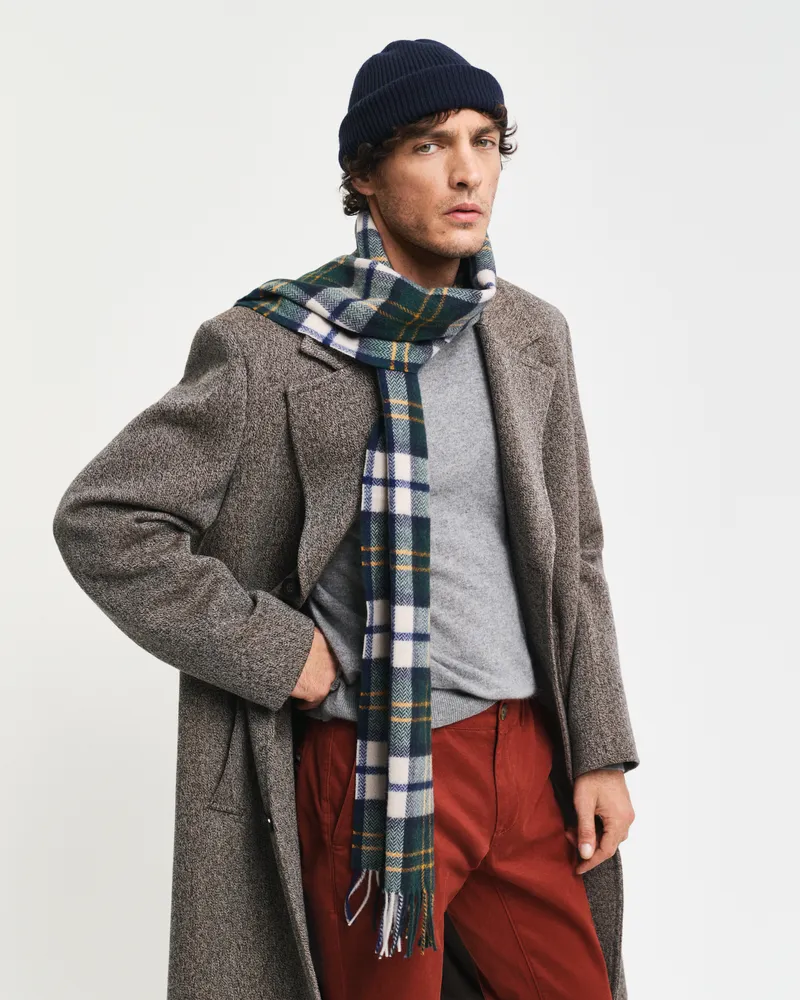 Gant Herren Gewebter Herringbone Wollschal 