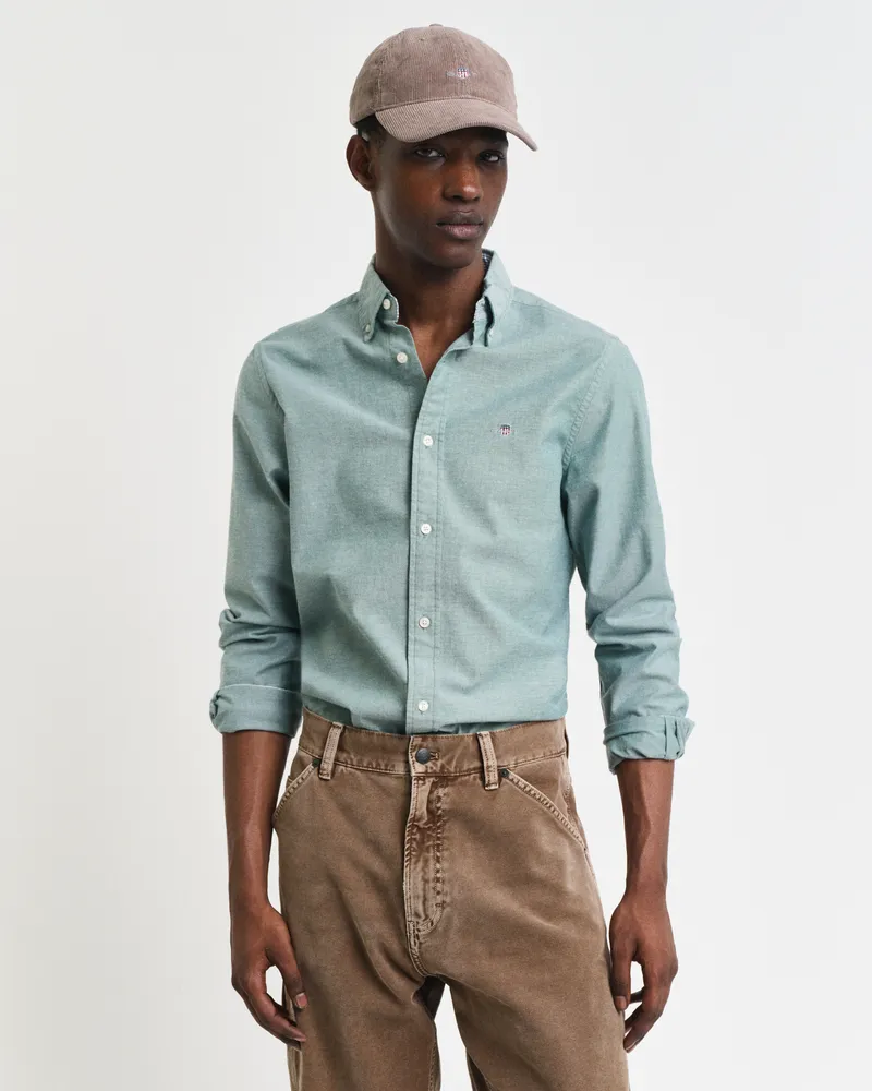 Gant Herren Slim Fit Oxford-Hemd mit Stretch 