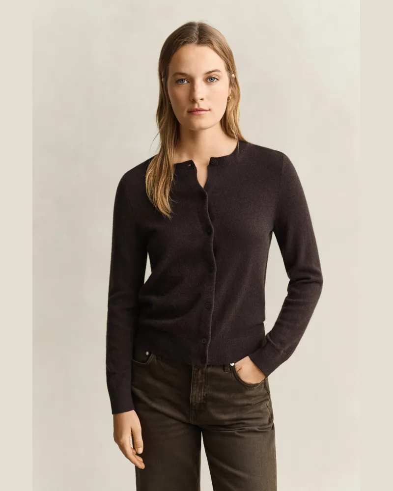Gant Damen Kaschmir-Cardigan DEEP Braun Deep