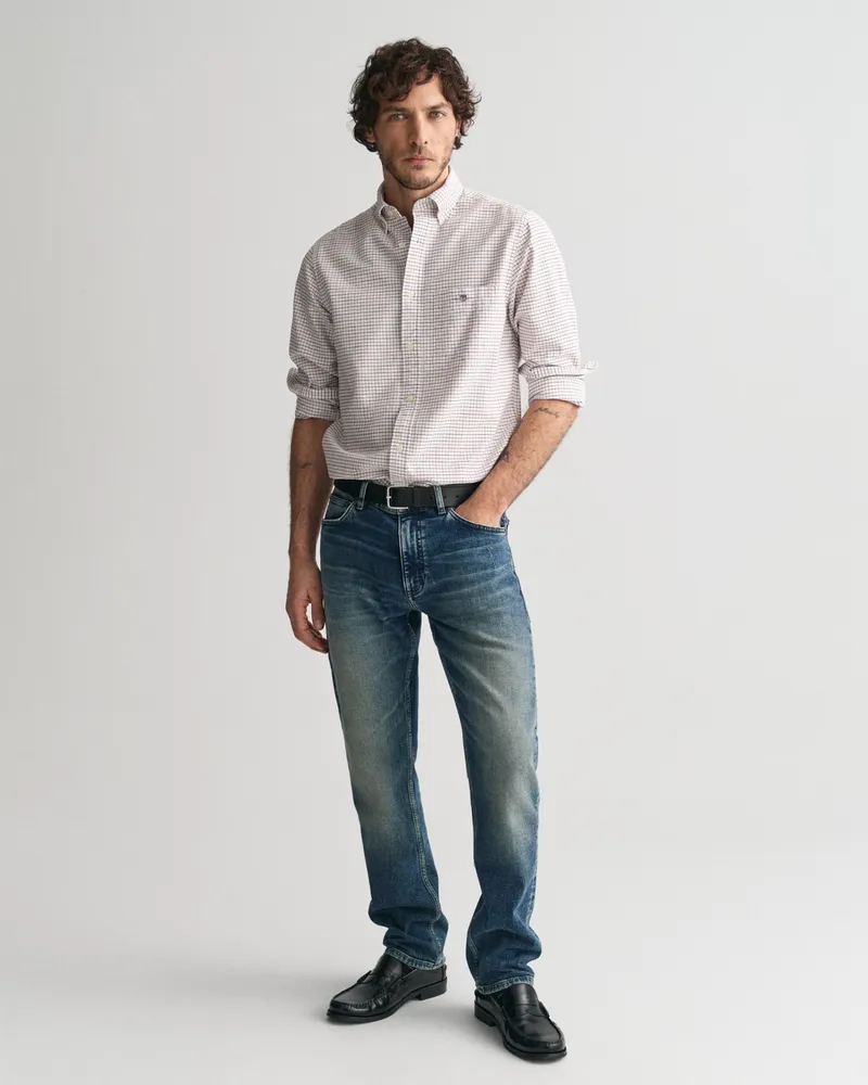 Gant Herren Regular Fit Jeans mit Vintage-Waschung 