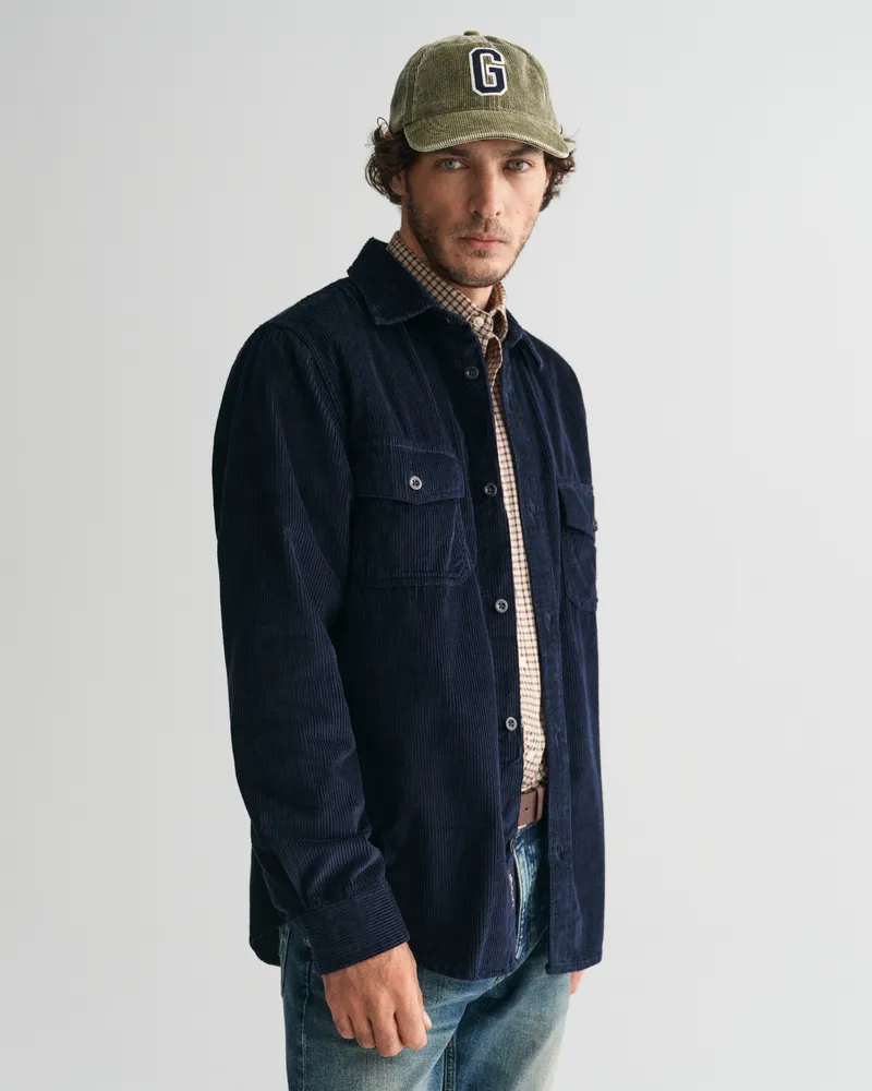 Gant Herren Regular Fit Cord Hemdjacke 
