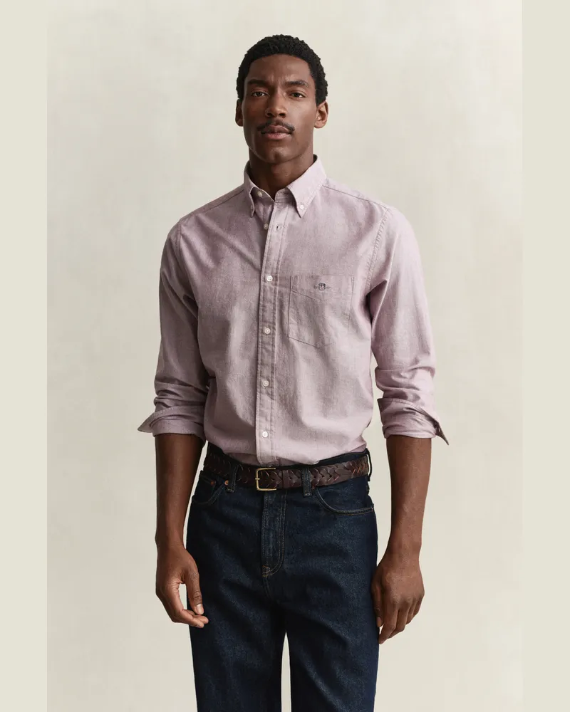 Gant Herren Classic Regular Fit Oxford-Hemd DEEP GRAPE WINE Deep