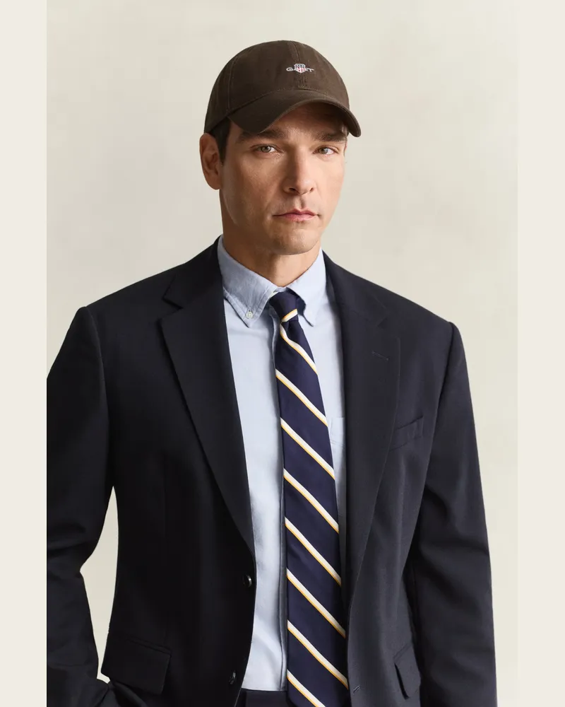Gant Herren Shield Cap aus Baumwolltwill SHADOW Braun Shadow