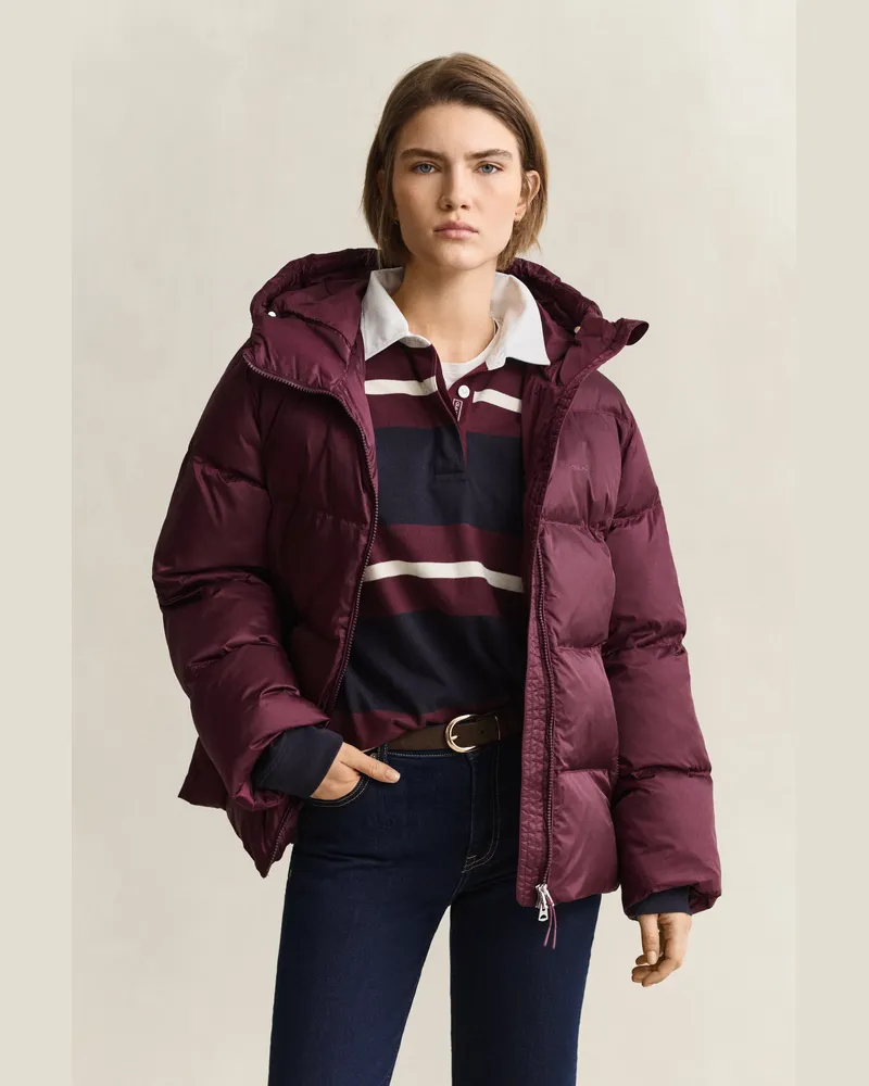 Gant Damen Steppjacke mit mittlerer Wattierung DARKENED WINE Darkened