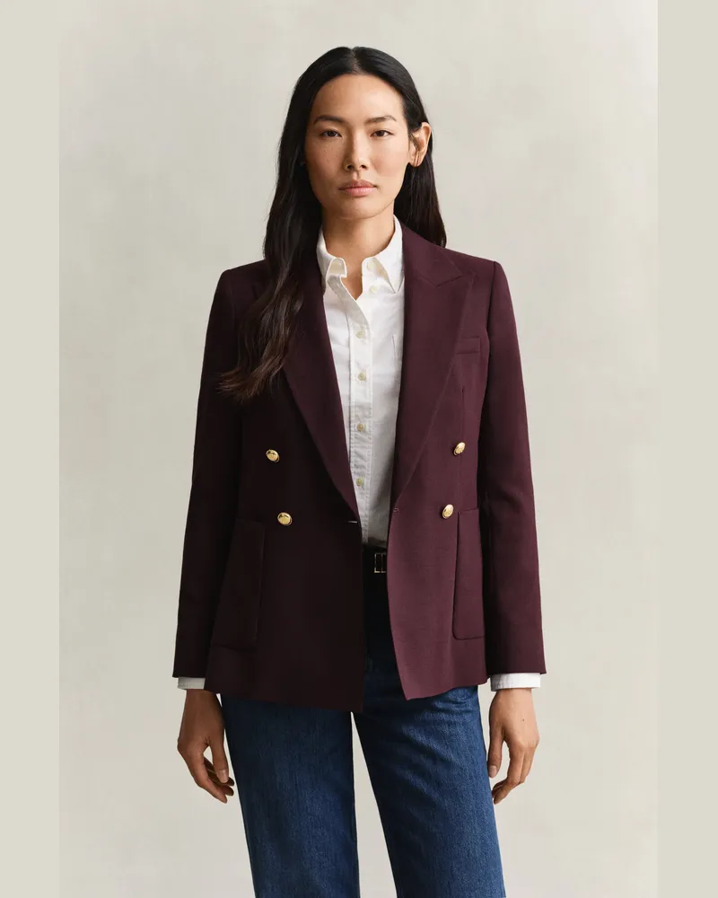 Gant Damen Classic Club Blazer DARKENED WINE Darkened