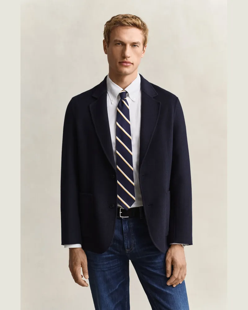 Gant Herren Handgenähtes Sakko EVENING Blau Evening