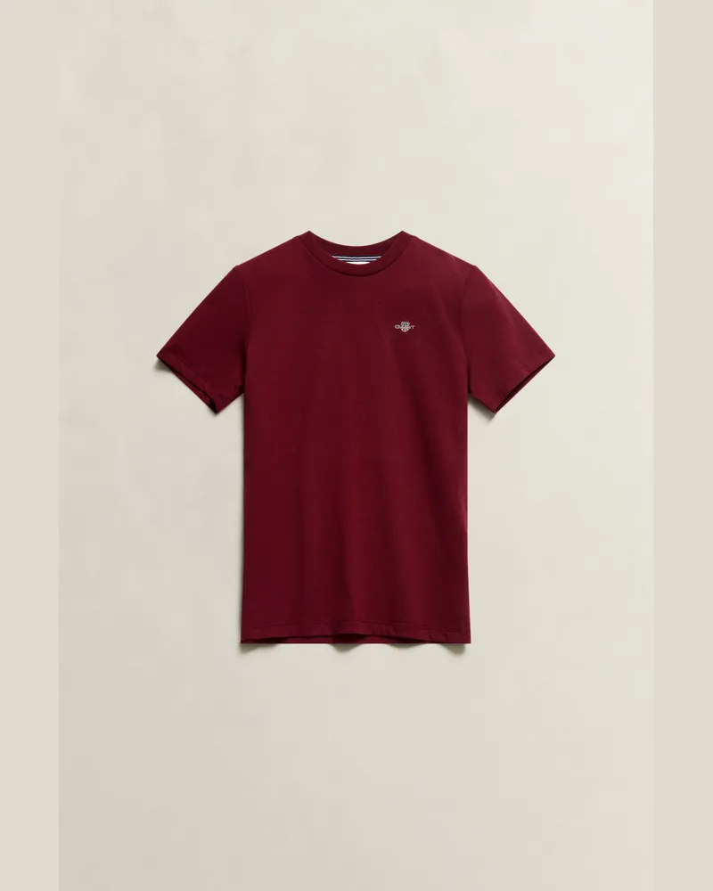 Gant Teenager Shield T-Shirt PLUMPED Rot Plumped