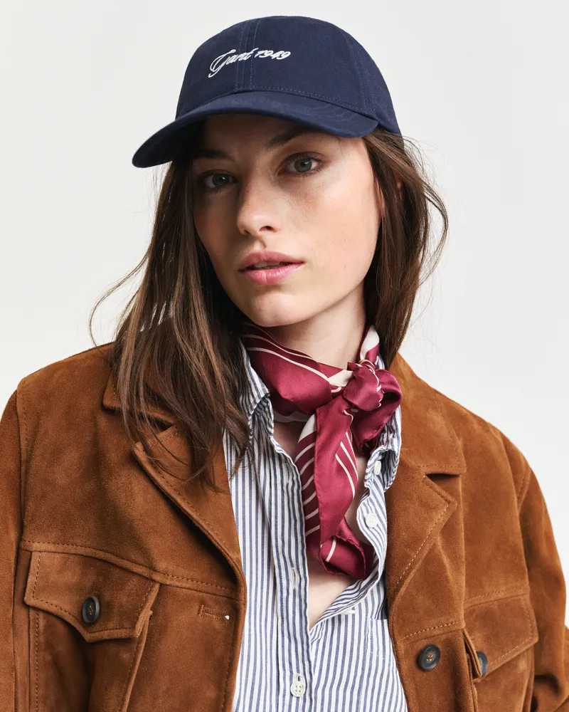 Gant Damen Monogram Seidenschal mit Bordüre 