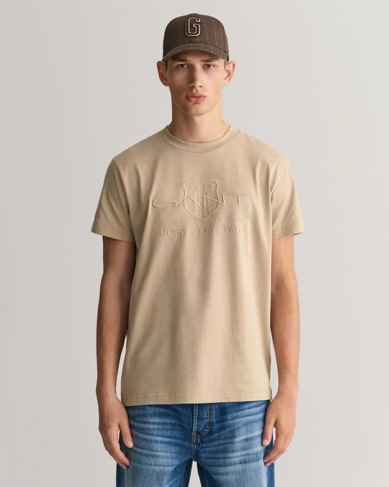 Gant Herren Tonal Archive Shield T-Shirt 