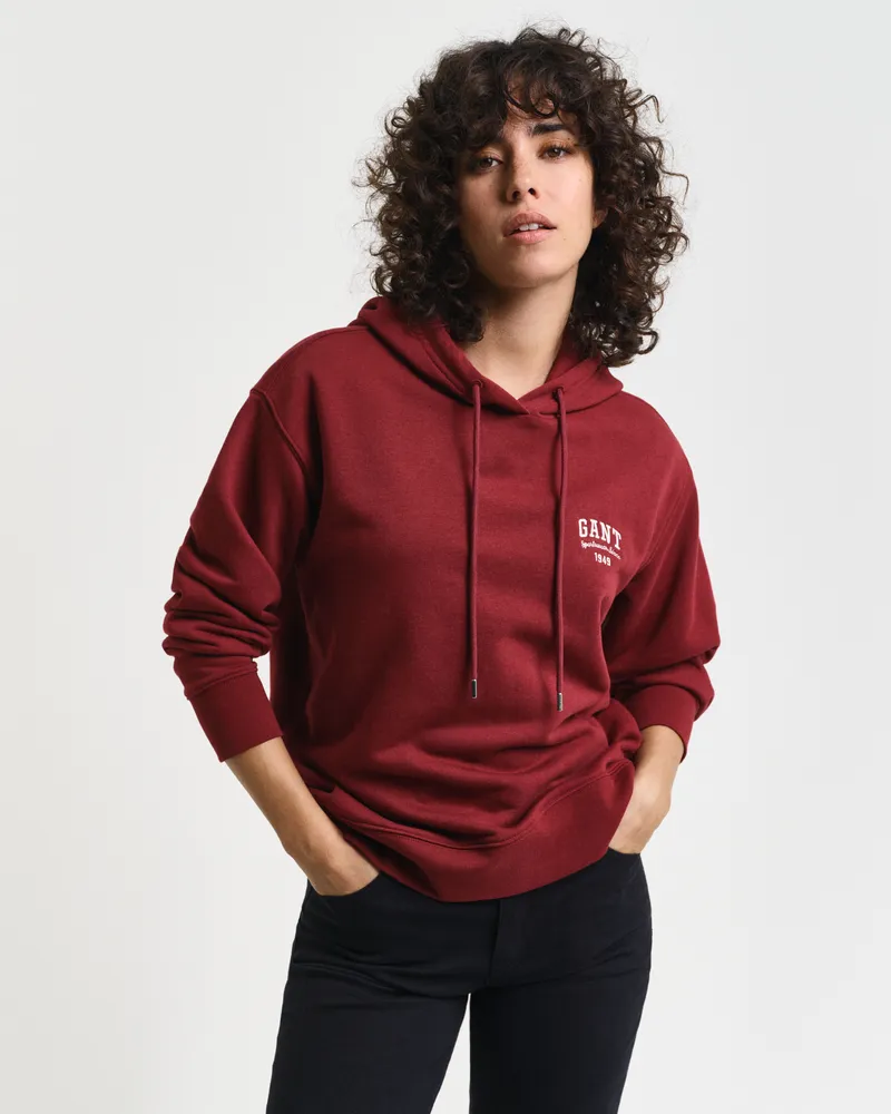 Gant Damen Hoodie mit kleiner Grafik 
