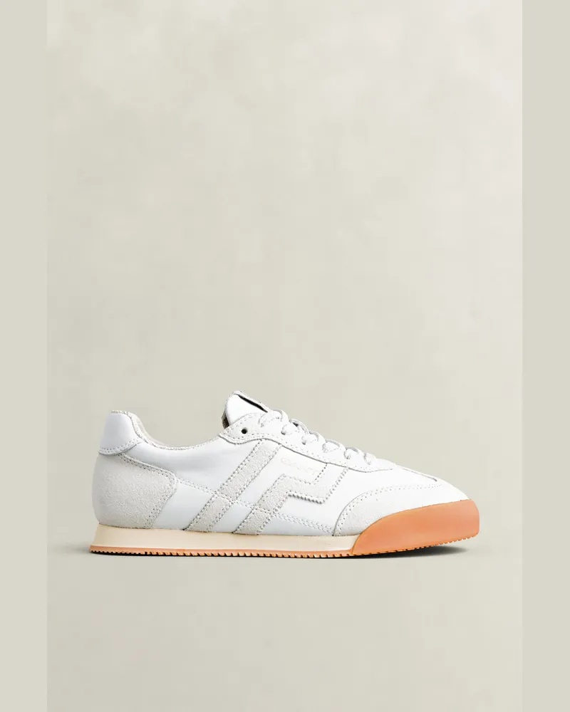 Gant Damen Beylana Sneaker aus Leder Weiß Weiß