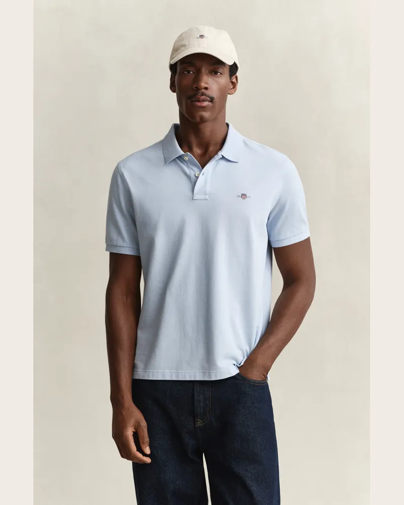 Gant Herren Classic Regular Fit Poloshirt FRESH Blau Fresh