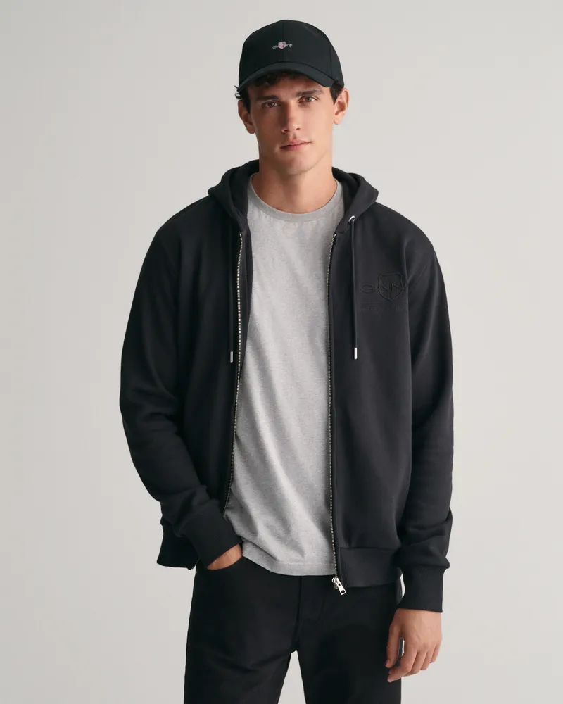 Gant Herren Tonal Shield Sweatjacke 