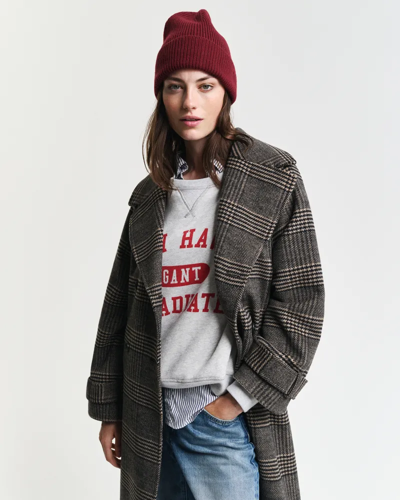 Gant Damen Gerippte Beanie aus Wolle 