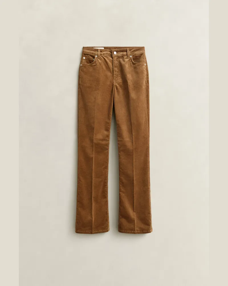 Gant Damen Cordjeans mit ausgestelltem Bein WARM KHAKI Warm