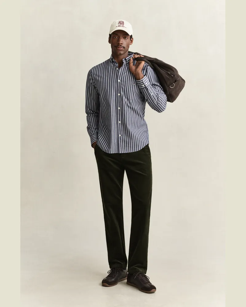 Gant Herren Regular Fit Cord Chinohose DARK MOSS Grün Dark