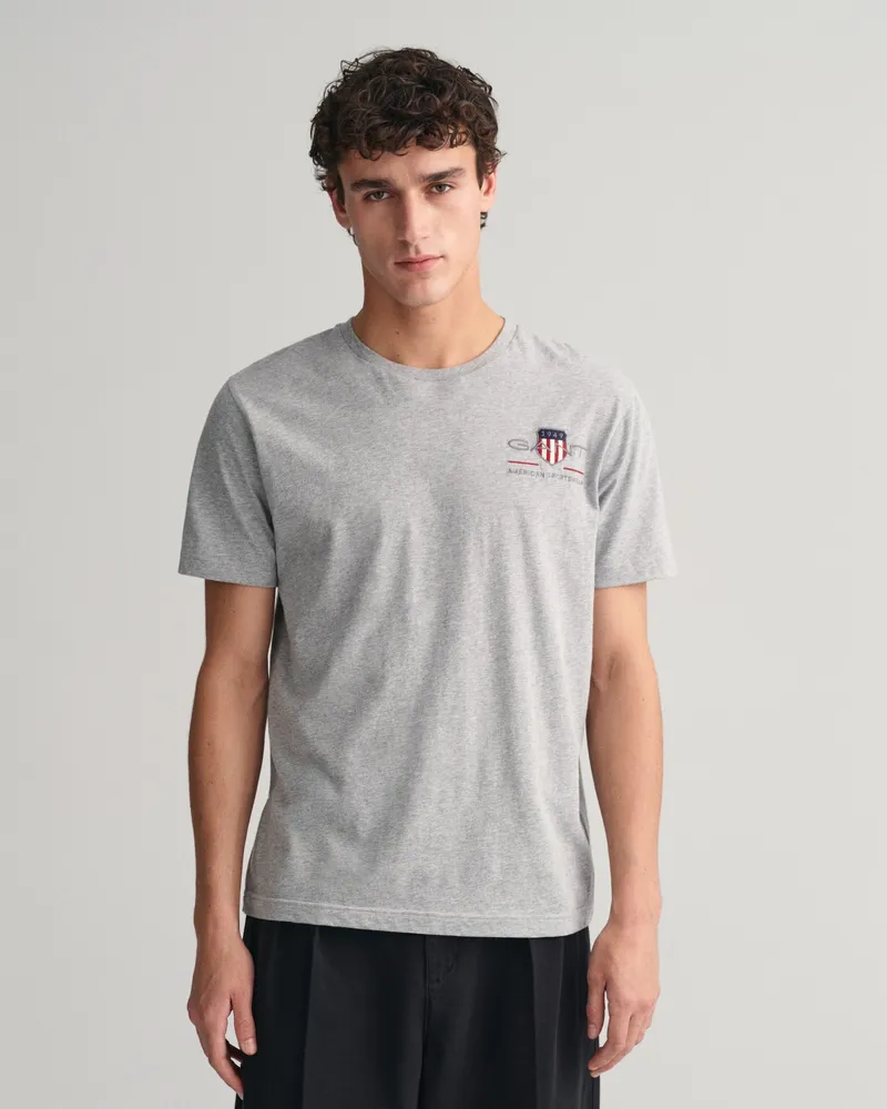 Gant Herren Archive Shield T-Shirt mit Stickerei 