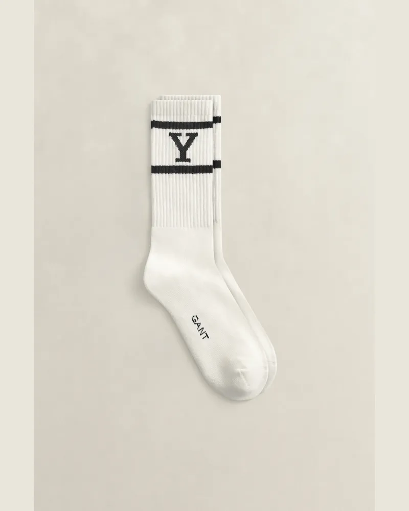Gant Herren Gant x Yale Sportsocken EGGSHELL Eggshell
