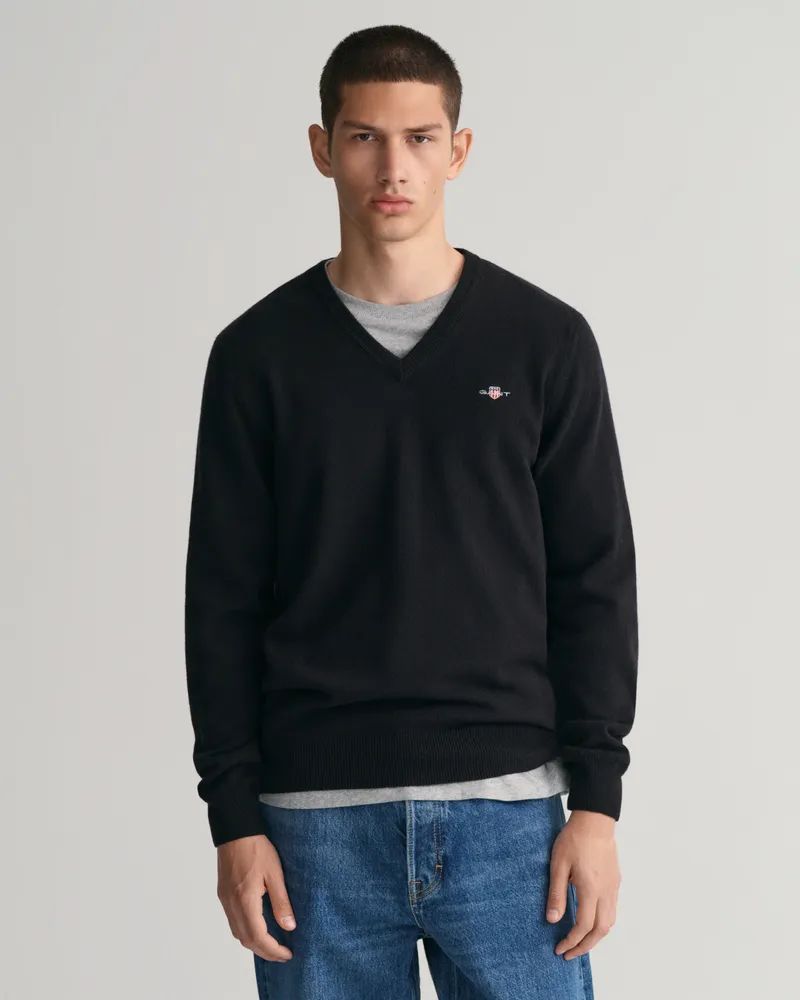 Gant Herren Superfine Lambswool V-Neck Pullover 