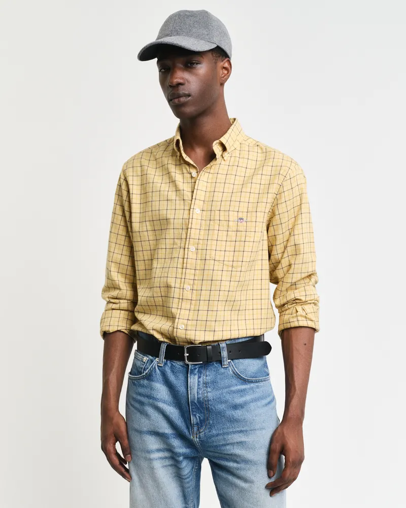 Gant Herren Regular Fit Tattersall Twill Hemd 