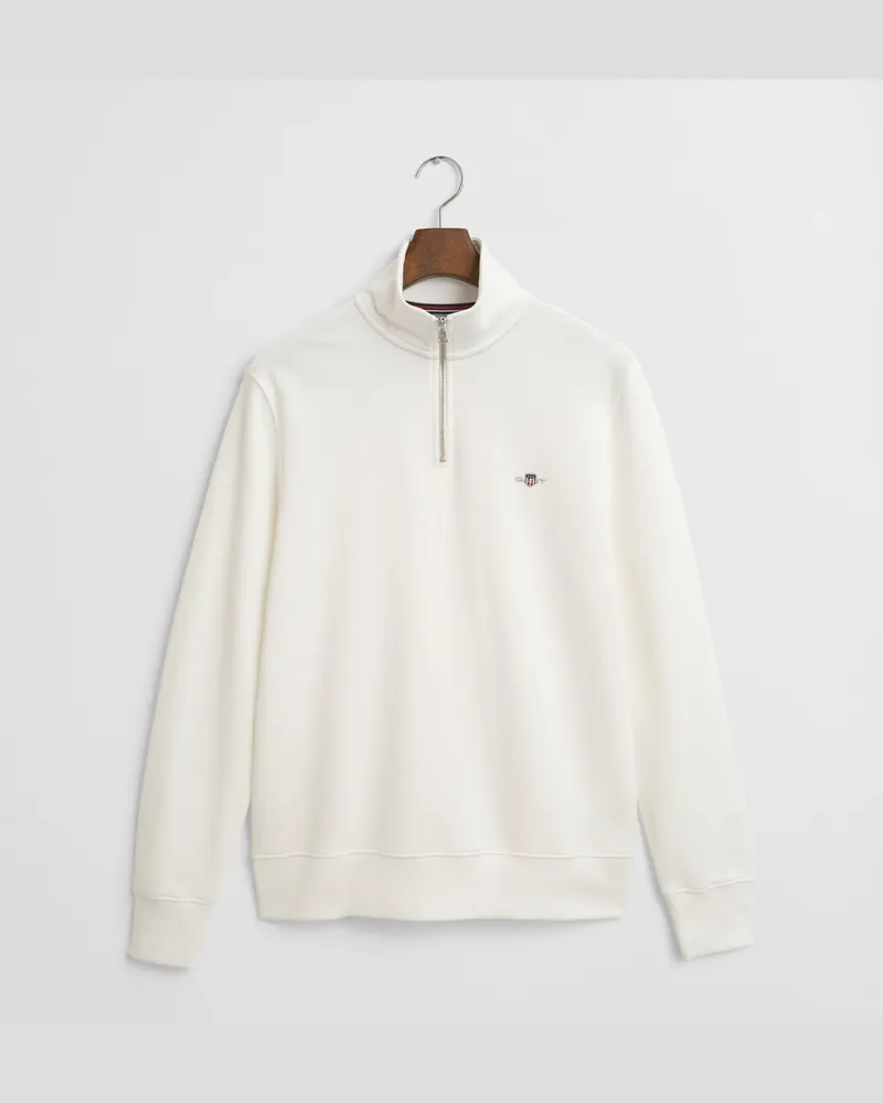 Gant Herren Shield Sweatshirt mit halblangem Reißverschluss 