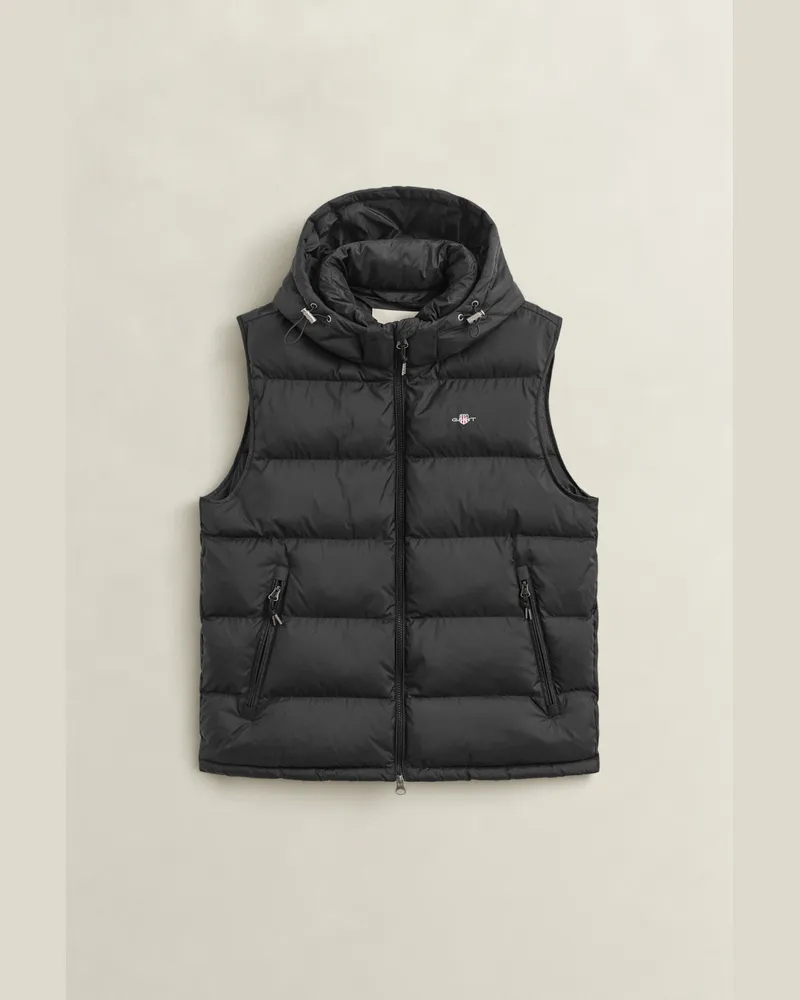 Gant Herren Active Cloud Weste Schwarz Schwarz