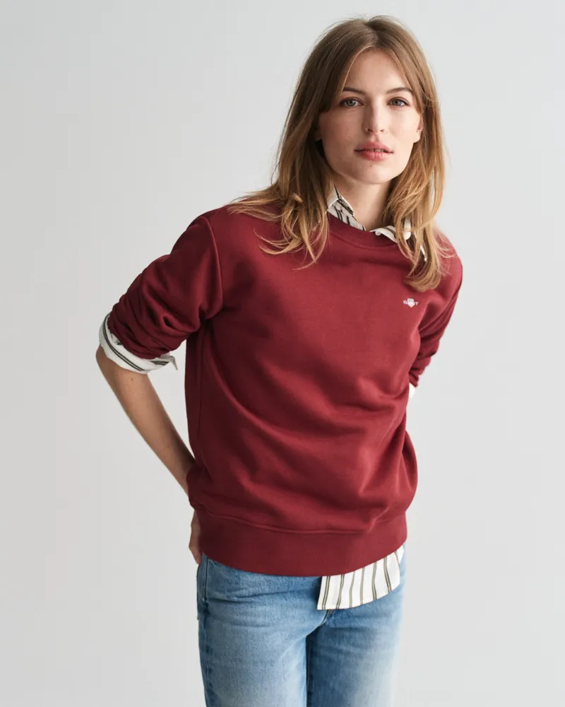 Gant Damen Shield Rundhals-Sweatshirt 