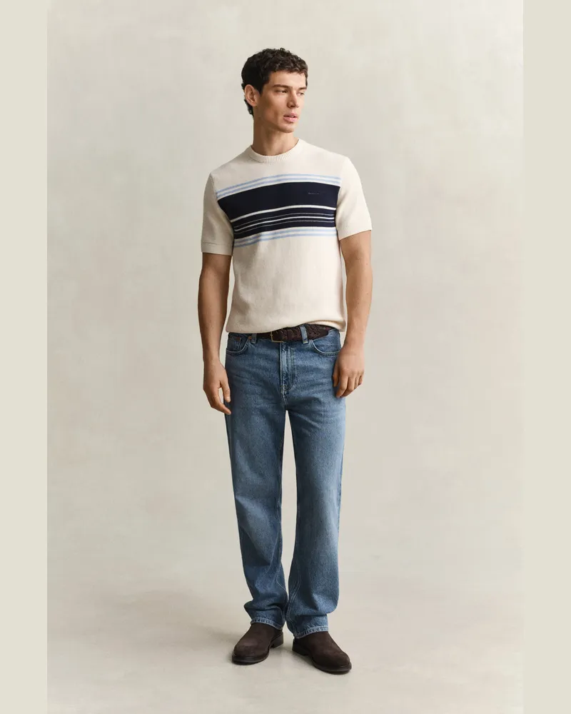 Gant Herren Straight Fit Jeans MID Blau BROKEN IN Mid