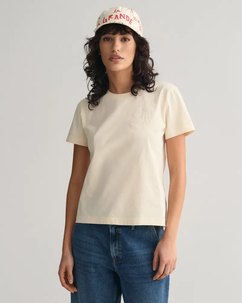 Gant Damen Tonal Shield T-Shirt 