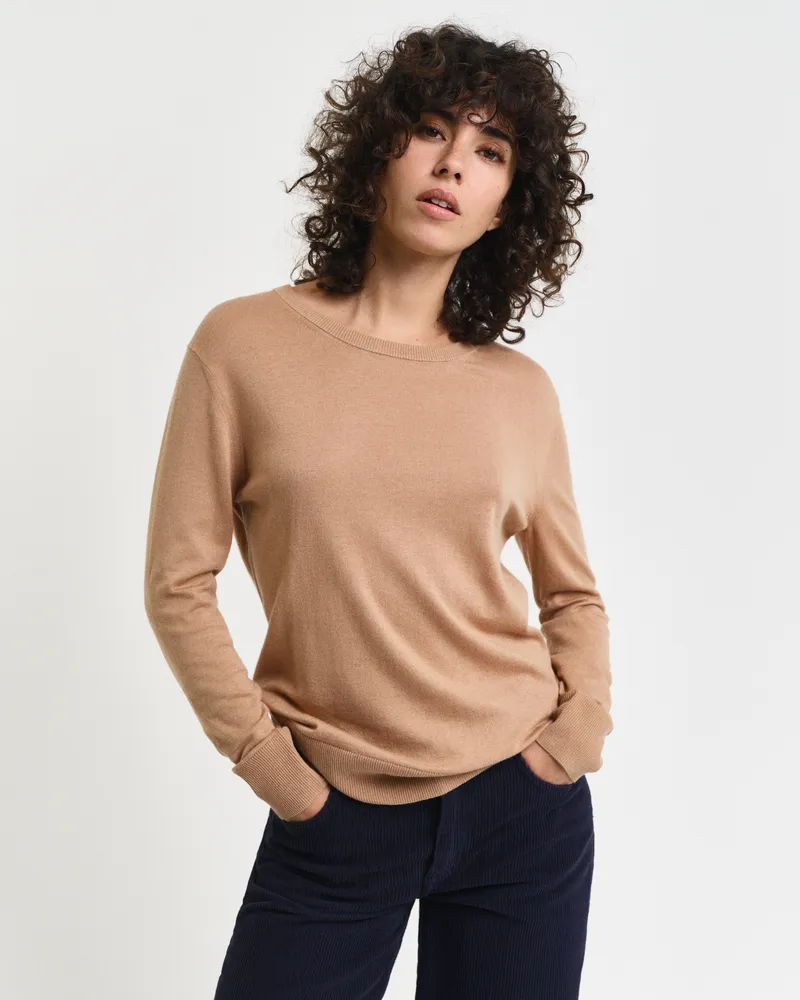 Gant Damen Feinstrick Rundhalspullover 