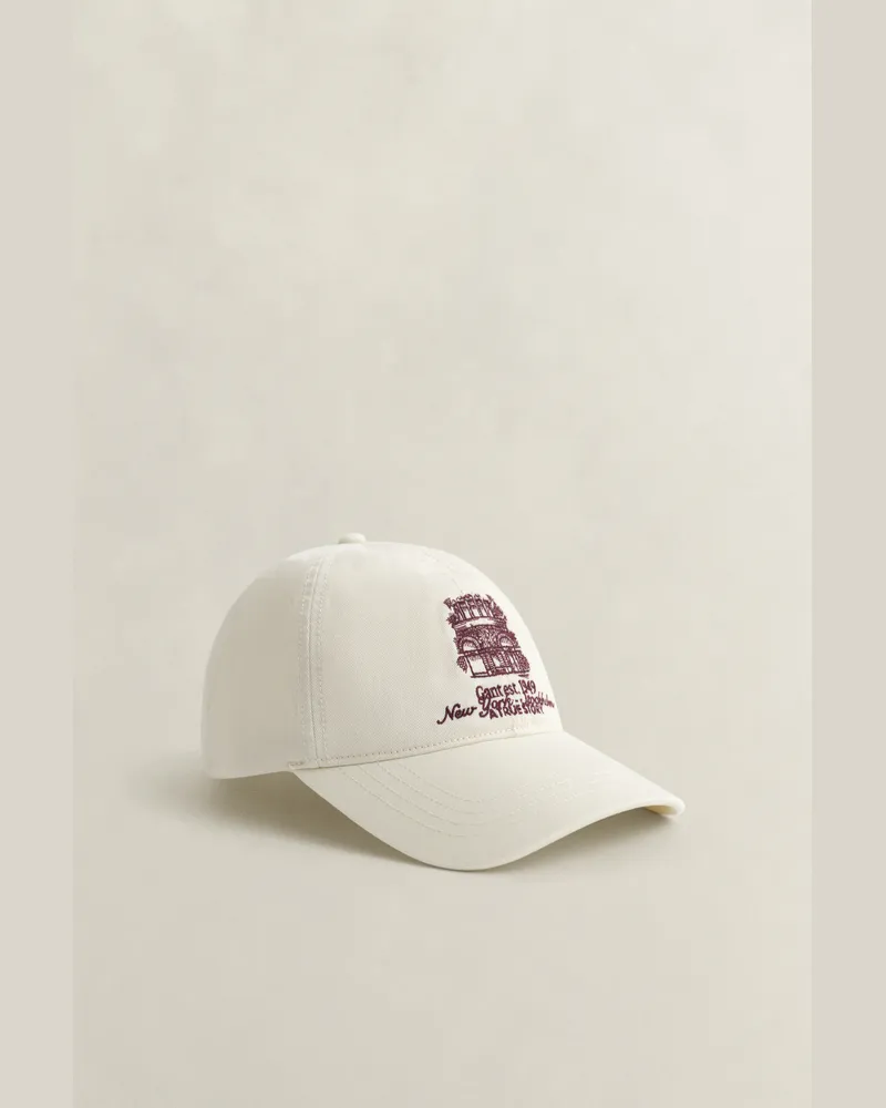 Gant Damen Graphic Cap aus Baumwolltwill CREAM Cream