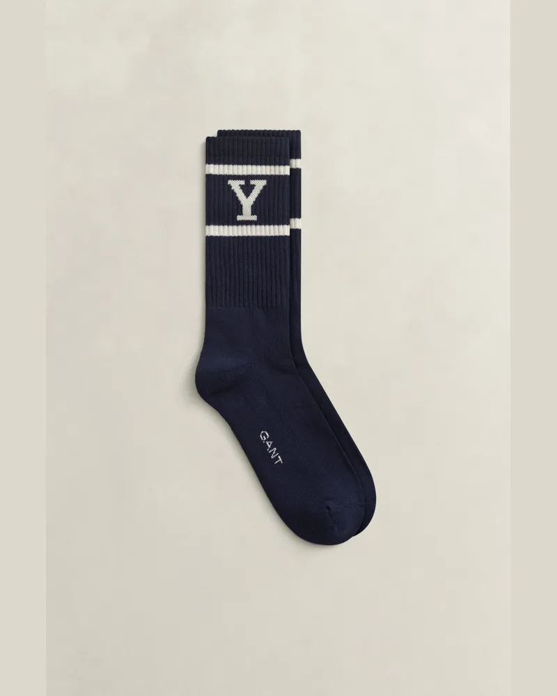 Gant Herren Gant x Yale Sportsocken MARINE Marine
